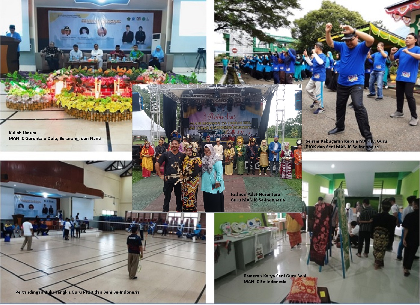 Pertandingan Olah Raga,  Pameran Seni, dan Kuliah Umum Meriahkan Hari Ke-Dua Milad MAN IC Gorontalo Ke-25