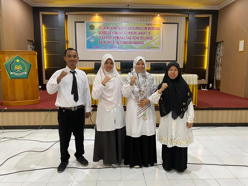 Kepala Madrasah dan 3 Guru MAN Insan Cendekia Gorontalo Ikuti In Service Training IKM Berbasis Komunitas 2023