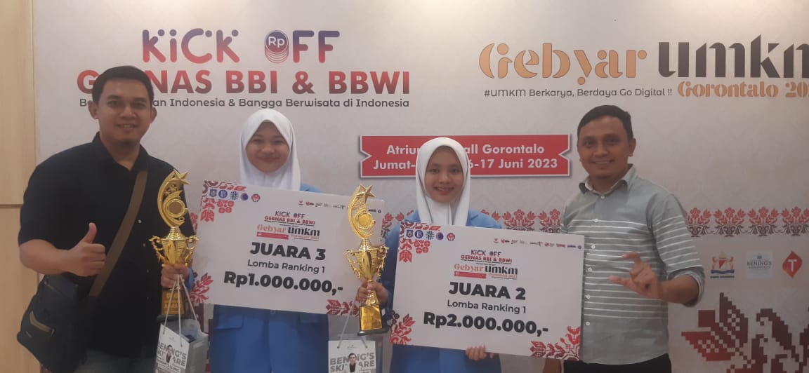 Dua Siswa MAN ICG Raih Juara 2 dan 3 Lomba Rangking 1 Pergelaran BBI, BBWI dan Gebyar UMKM Provinsi Gorontalo 2023